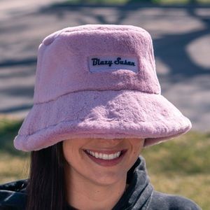 Faux Fur Blazy Susan Bucket Hat